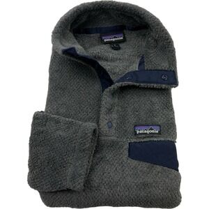 Patagonia Gray Blue Polartec Thermal‎ Pro T-Snap Pullover Sweater Men's Small